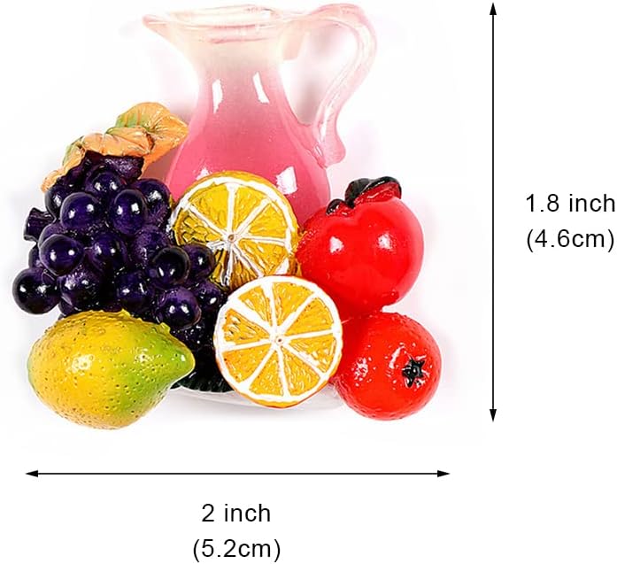 Imanes del refrigerador del jugo de uva, imán creativo del refrigerador del jugo de fruta, imanes del refrigerador de la fruta de la oficina de los