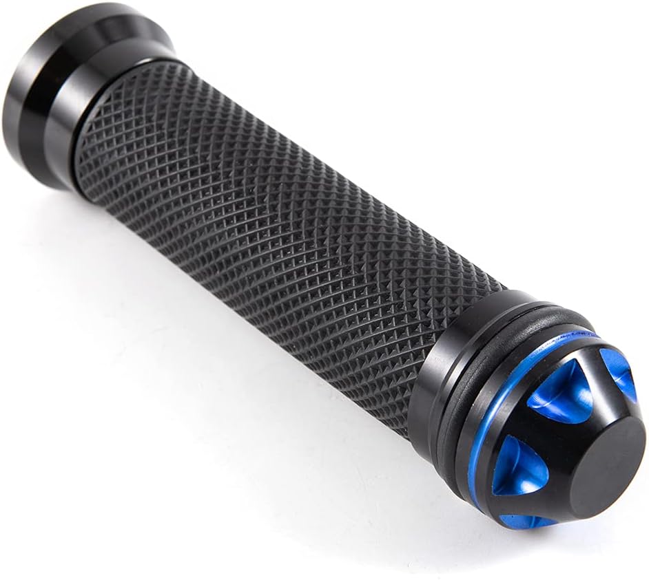 Empuñaduras de mano de 78 pulgadas 0.866 in antideslizantes universales de aluminio y gel de goma para manillar para moto