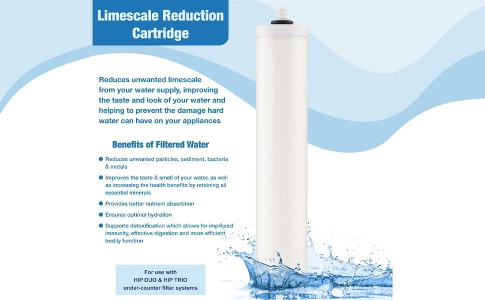 Doulton  W9125010  Cartucho de reducción de cal de 10″  Cartucho de filtro de agua potable de reducción de escala  Rosca BSP  Para carcasas de doble