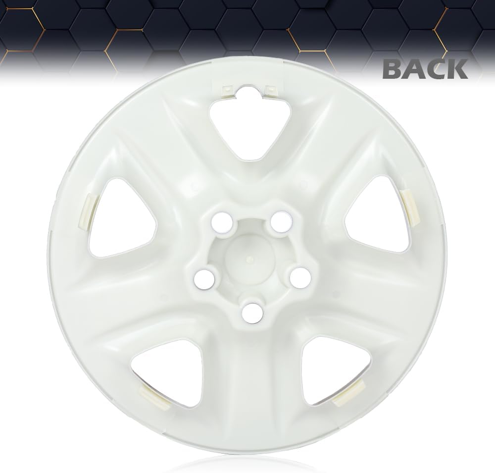 PIT66 Tapacubos compatible con Toyota RAV4 2006-2011 17×6-12  2012 Toyota RAV4 (Gasolina) 17×6-12 cubierta de tapa de cubo de rueda, piel plateada,