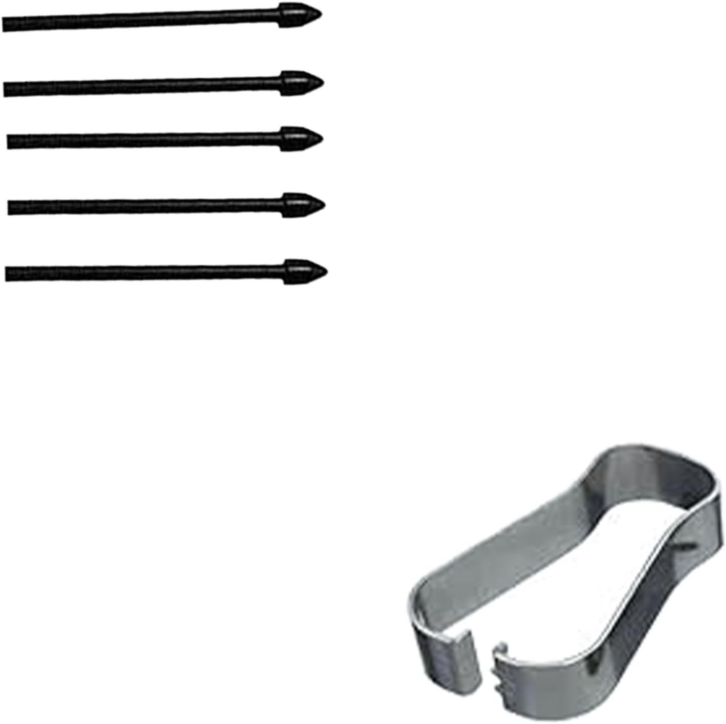 Paquete de 5 puntas de repuesto negras Tab S6 Lite para bolígrafo compatibles con Samsung Galaxy Tab S6 Lite, puntas de repuesto + 1 pinza