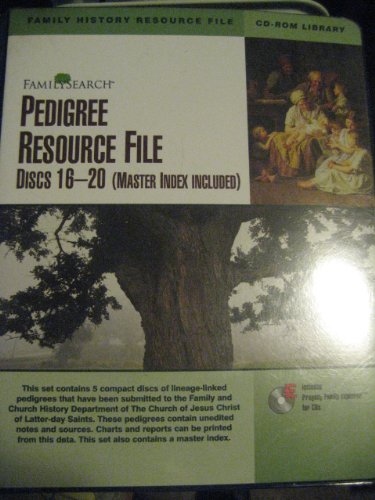 Discos de archivo de recursos de pedigrí de búsqueda familiar 16-20 (índice maestro incluido)