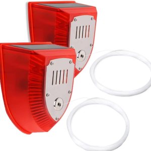 2 unidades de alarma de viaje antirroboantiintrusión, sirena solar de sonido y luz para interiores y exteriores, 129 dB para hogarcampamentoalarma 2 unidades de alarma de viaje antirroboantiintrusión, sirena solar de sonido y luz para interiores y exteriores, 129 dB para hogarcampamentoalarma