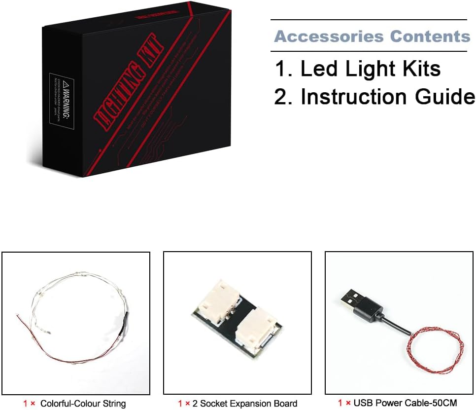 BrickBling Luz LED para Lego Wintertime Polar Bears 40571 Kit de construcción, luces de decoración de Navidad compatibles con Lego 40571, kit de