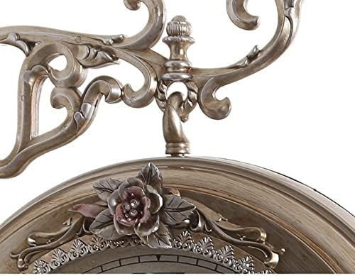 Reloj de pared europeo retro silencioso para sala de estar, reloj de pared americano, mecanismo de doble cara, decoración del hogar, DF50WC, fácil