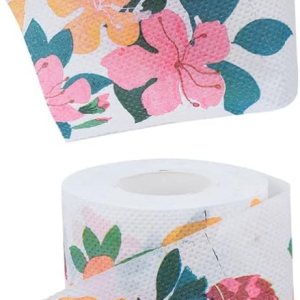 jojofuny Regalos a granel, 2 rollos de papel higiénico floral para fiesta, papel higiénico de dinero falso con flores novedosas, rollo de papel jojofuny Regalos a granel, 2 rollos de papel higiénico floral para fiesta, papel higiénico de dinero falso con flores novedosas, rollo de papel