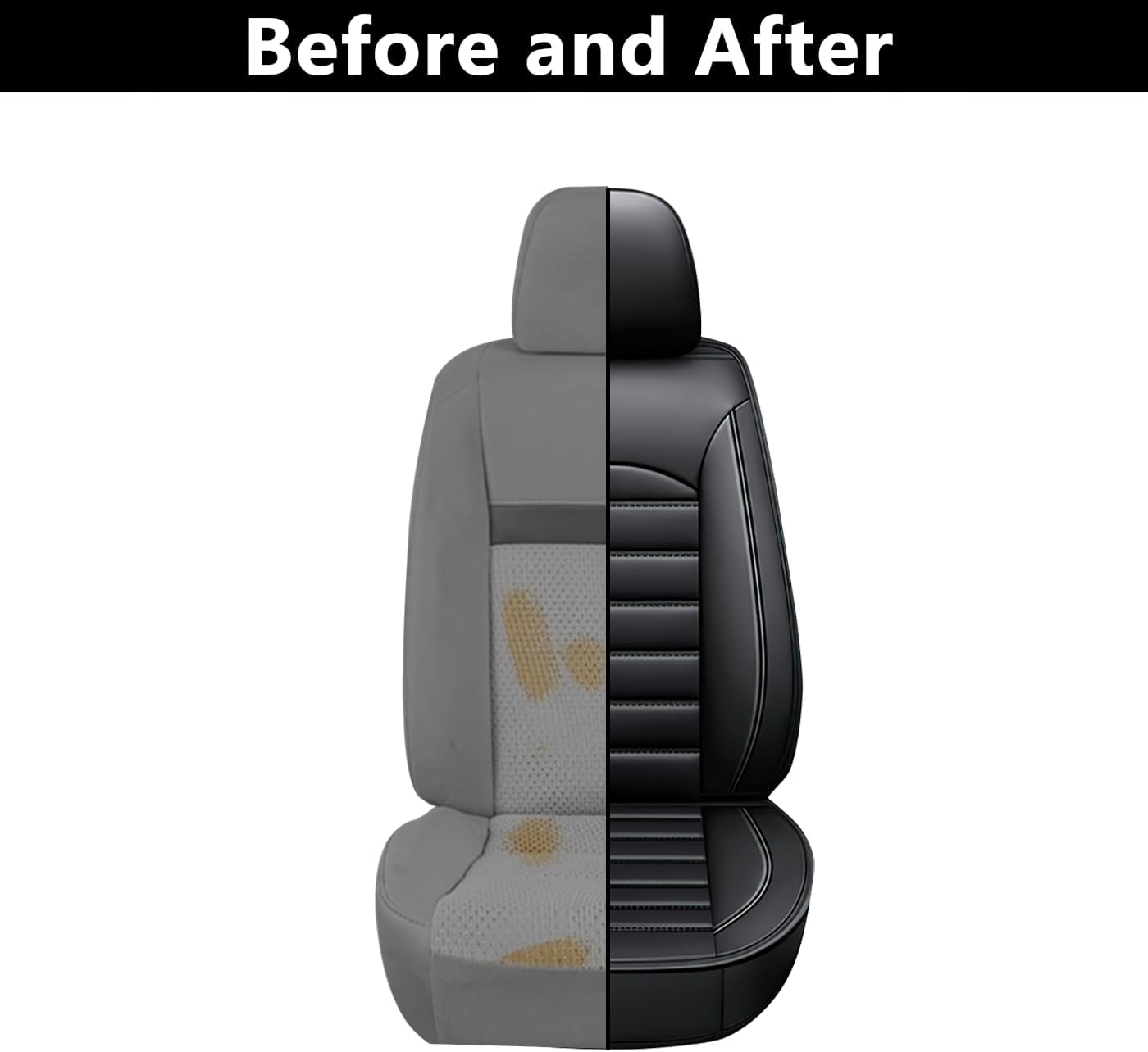 ROBECCHI Fundas de asiento de automóvil para Dodge Charger 2006-2023, 5 fundas de asiento, impermeables, de piel sintética, fundas de asiento