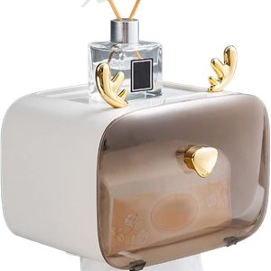 Soporte de papel higiénico, lindo baño montado en la pared impermeable soporte de papel higiénico adhesivo portarrollos dispensador de papel Soporte de papel higiénico, lindo baño montado en la pared impermeable soporte de papel higiénico adhesivo portarrollos dispensador de papel