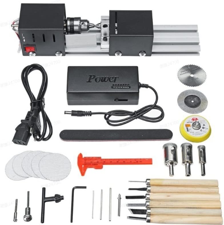 Mini torno, máquina de torno de cuentas de madera, mini pulidora de cuentas de Mefape – Máquina CNC de mesa para carpintería, torno de madera para