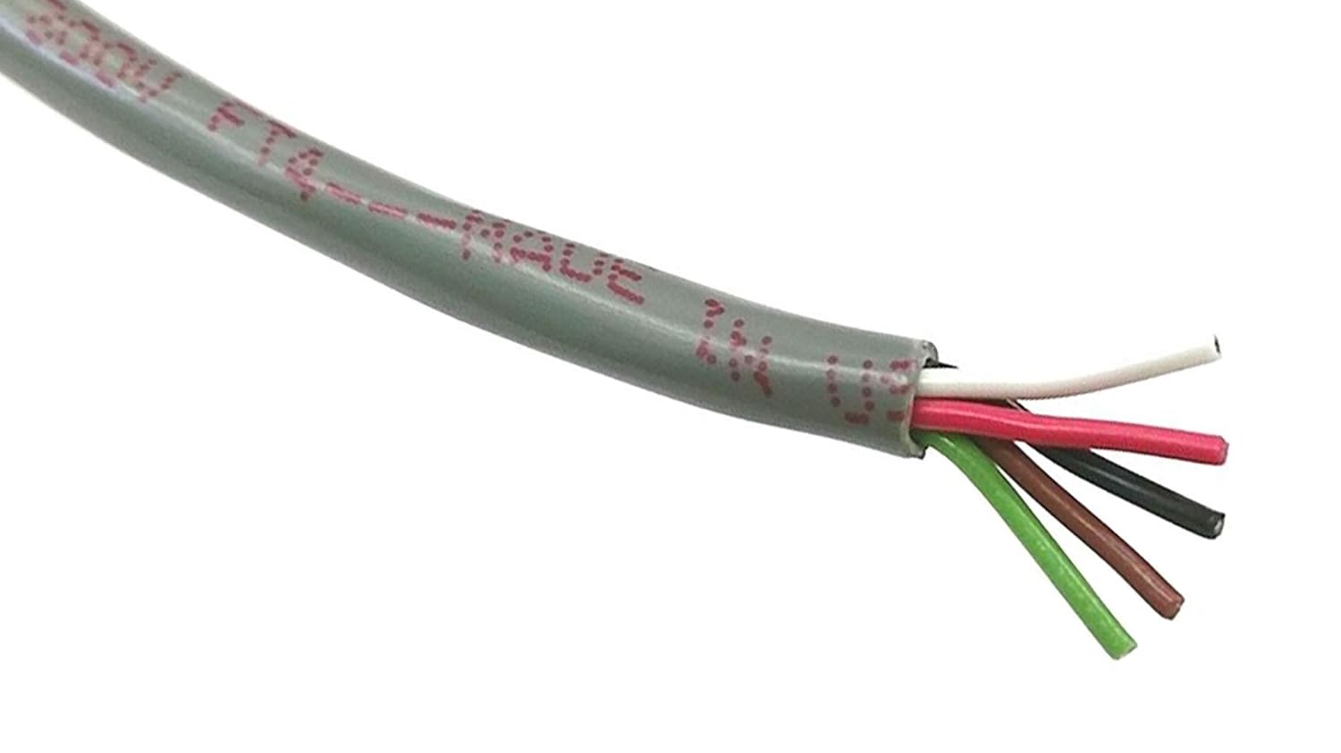 Xytronic Jameco Valuepro 5411-CL – Cable de 5 conductores, cromo, 22 Awg, trenzado sin blindaje, tamaño de 100 pies, color negro