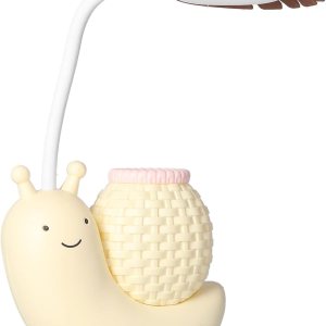 Lámpara de escritorio LED con soporte para bolígrafo, lámpara de mesa con soporte de dibujos animados, múltiples funciones de carga USB, linda luz Lámpara de escritorio LED con soporte para bolígrafo, lámpara de mesa con soporte de dibujos animados, múltiples funciones de carga USB, linda luz