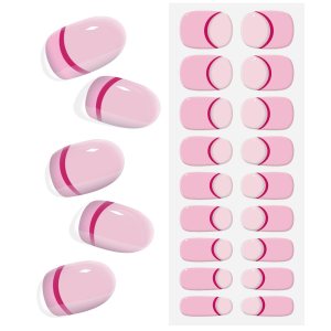 Tiras de uñas de gel semicuradas, calcomanías de uñas de gel francesas que funcionan con cualquier lámpara de uñas, envolturas de gel para uñas, Tiras de uñas de gel semicuradas, calcomanías de uñas de gel francesas que funcionan con cualquier lámpara de uñas, envolturas de gel para uñas,