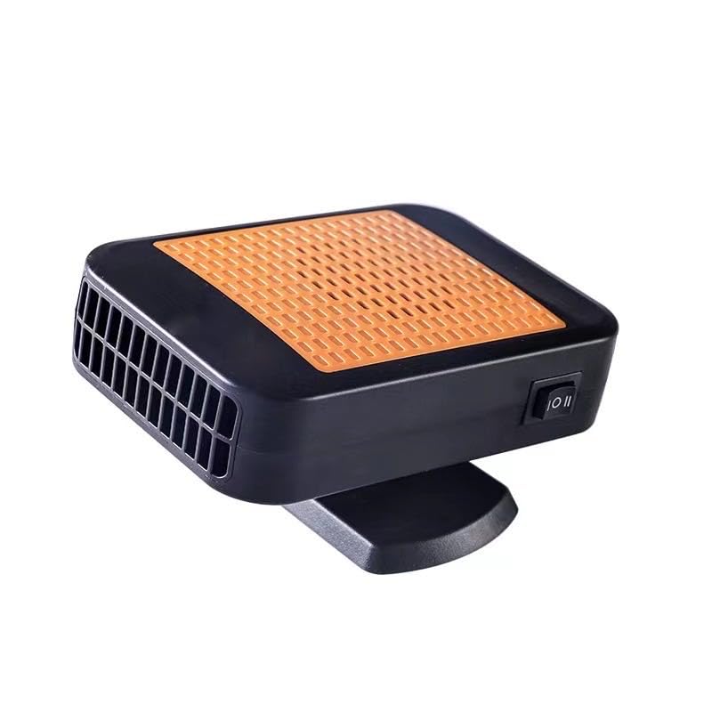 Calentador de coche portátil de 12 V, desempañador, desempañador, ventilador de calefacción y refrigeración rápida de 200 W, modos 2 en 1 con base