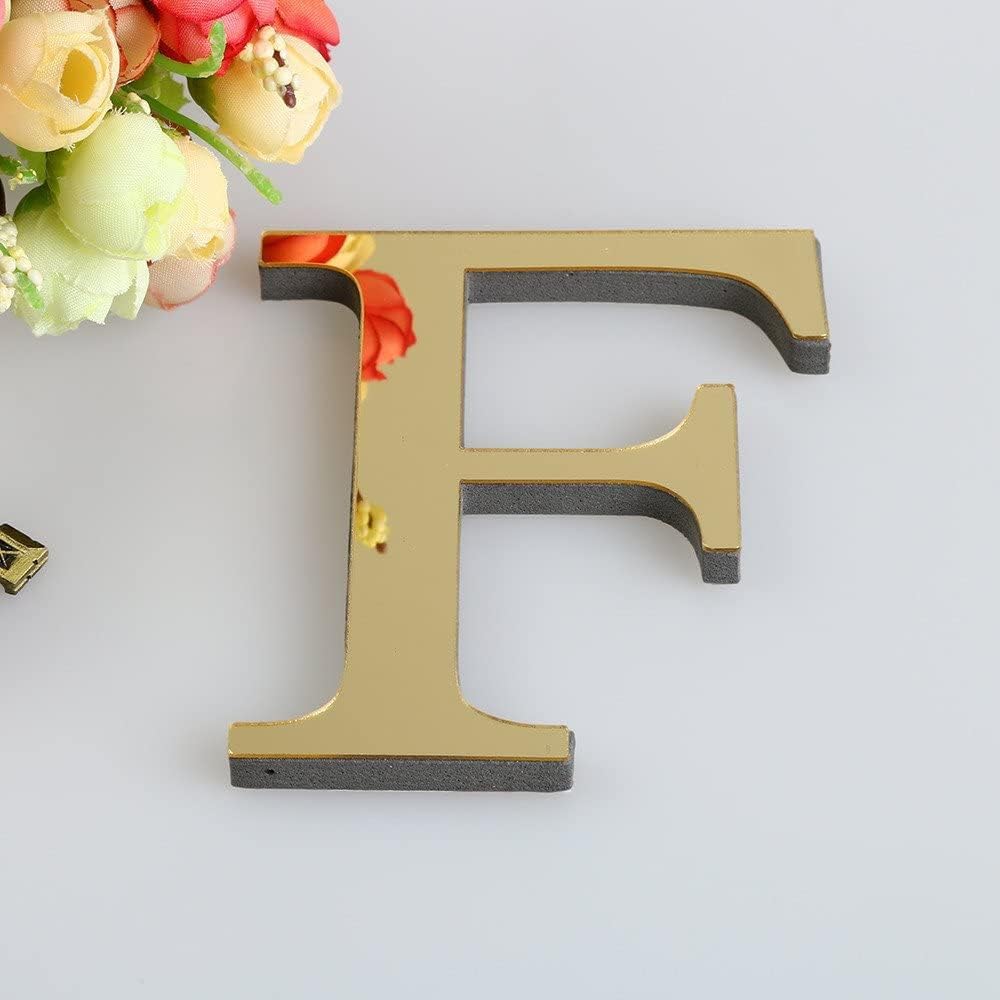 26 letras DIY 3D acrílico alfabeto espejo pegatinas de pared letras autoadhesivas decoración de pared para el hogar, letrero, decoración del hogar,