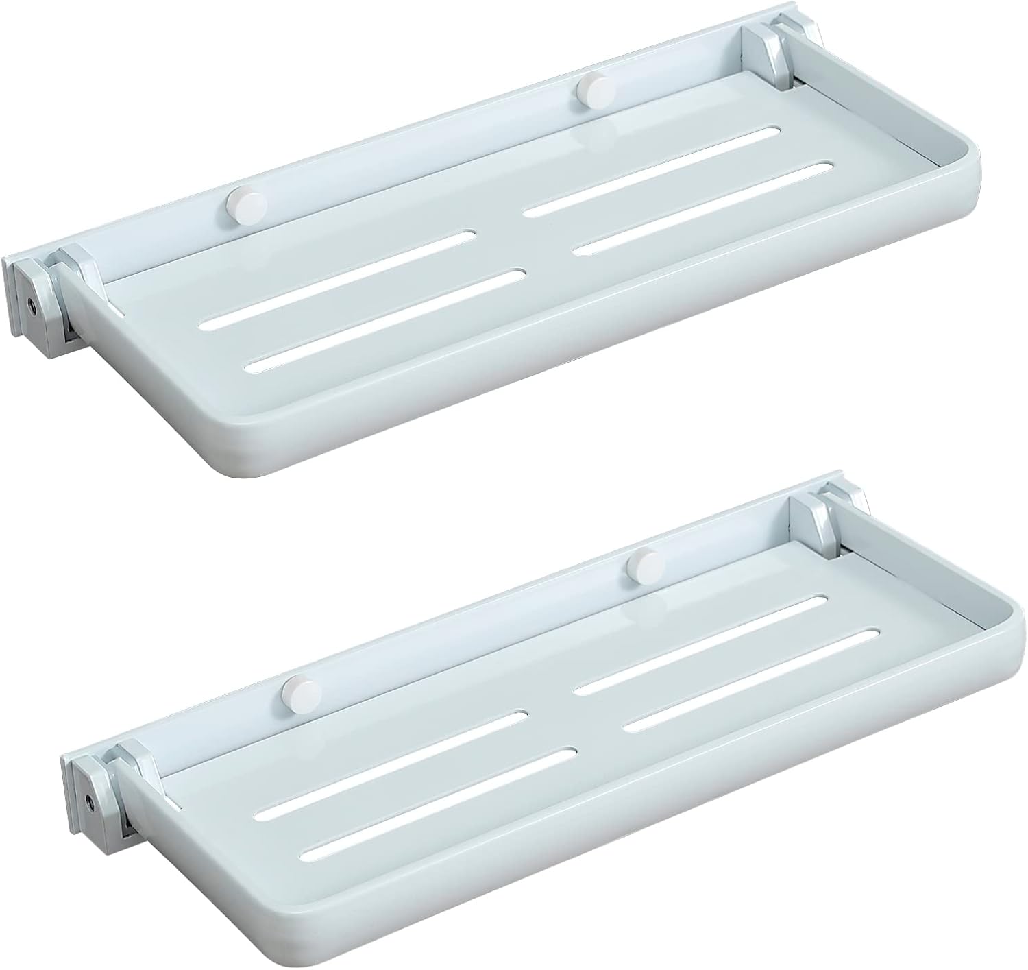 Estante plegable montado en la pared para baño, estantes de metal pequeños para lavandería, plegado en 90 e impermeable, paneles plegables para