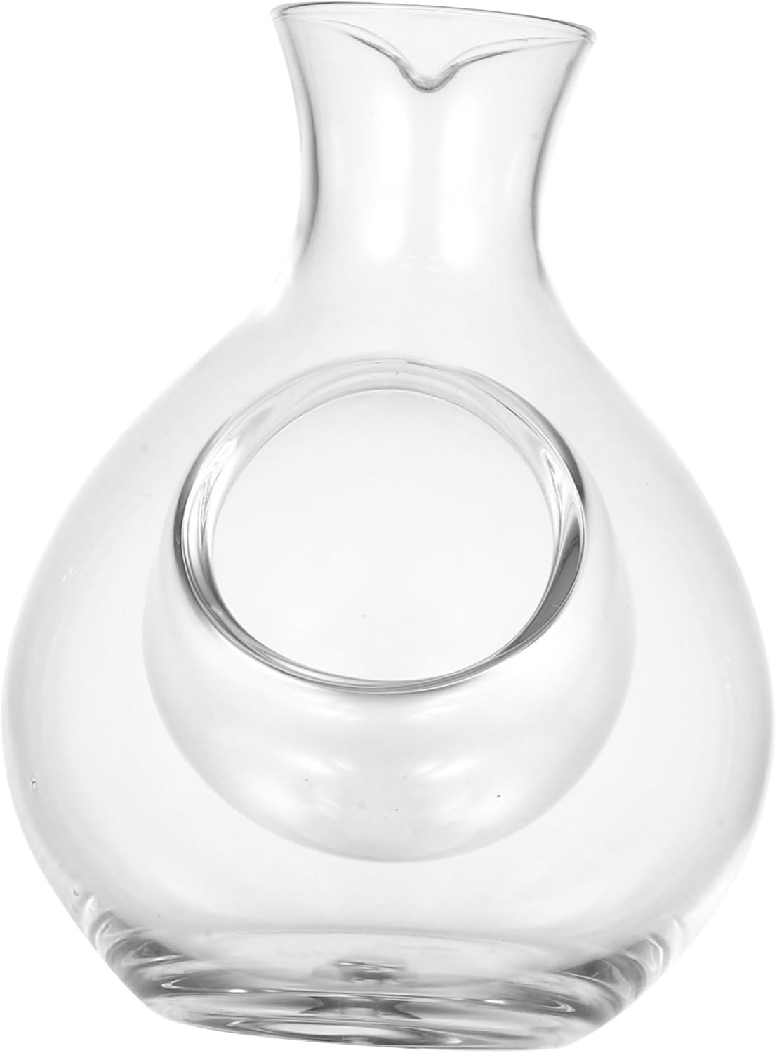 SHERCHPRY Decantador de vidrio japonés, botella de hielo, decantador de vino, dispensador de vino helado para bar (10.1 fl oz)
