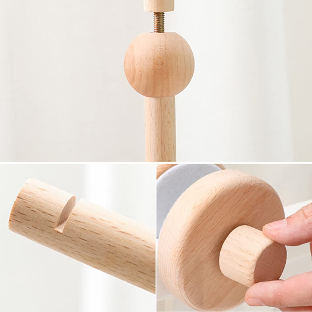 Caja de música móvil para bebés, decoración eléctrica con pilas de imitación de madera de la textura de madera de la caja de música