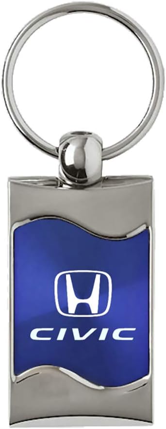 Honda Civic llavero metálico color azul