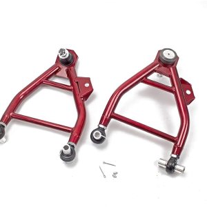 Godspeed AK-252-B Brazos A inferiores delanteros ajustables con rótulas engrasables, juego de 2, compatible con Ford Mustang 1999-04 con coilovers Godspeed AK-252-B Brazos A inferiores delanteros ajustables con rótulas engrasables, juego de 2, compatible con Ford Mustang 1999-04 con coilovers