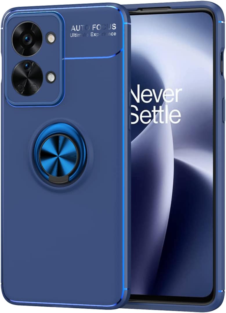 Asuwish Funda de teléfono para OnePlus Nord CE 2 Lite 5G con protector de pantalla de vidrio templado y accesorios para celda Soporte de anillo