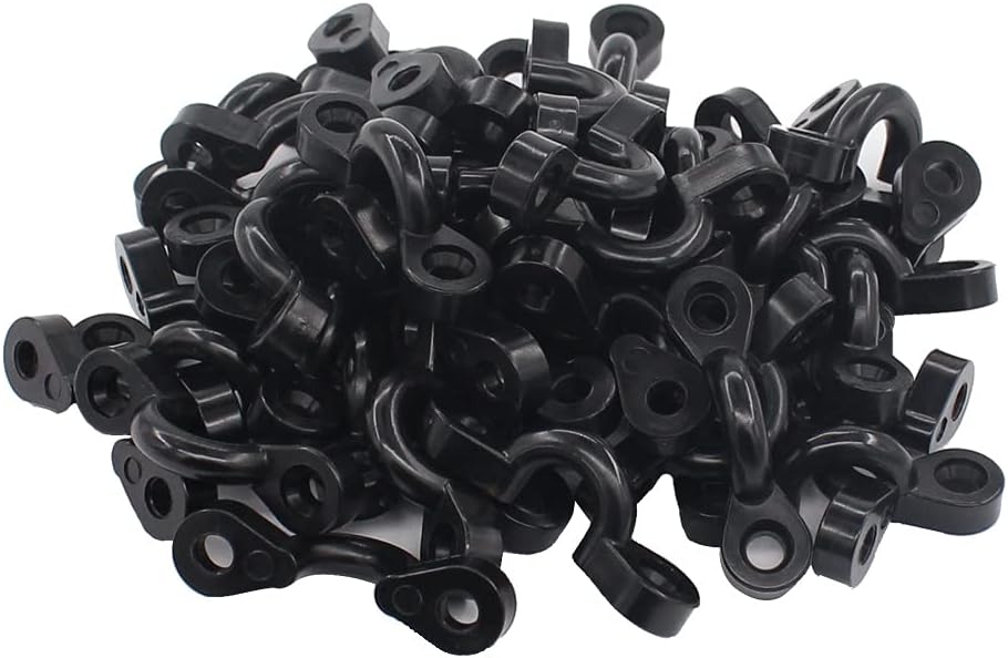 XtremeAmazing Paquete de 50 trabillas elásticas de nailon para kayaks, canoas, barcos