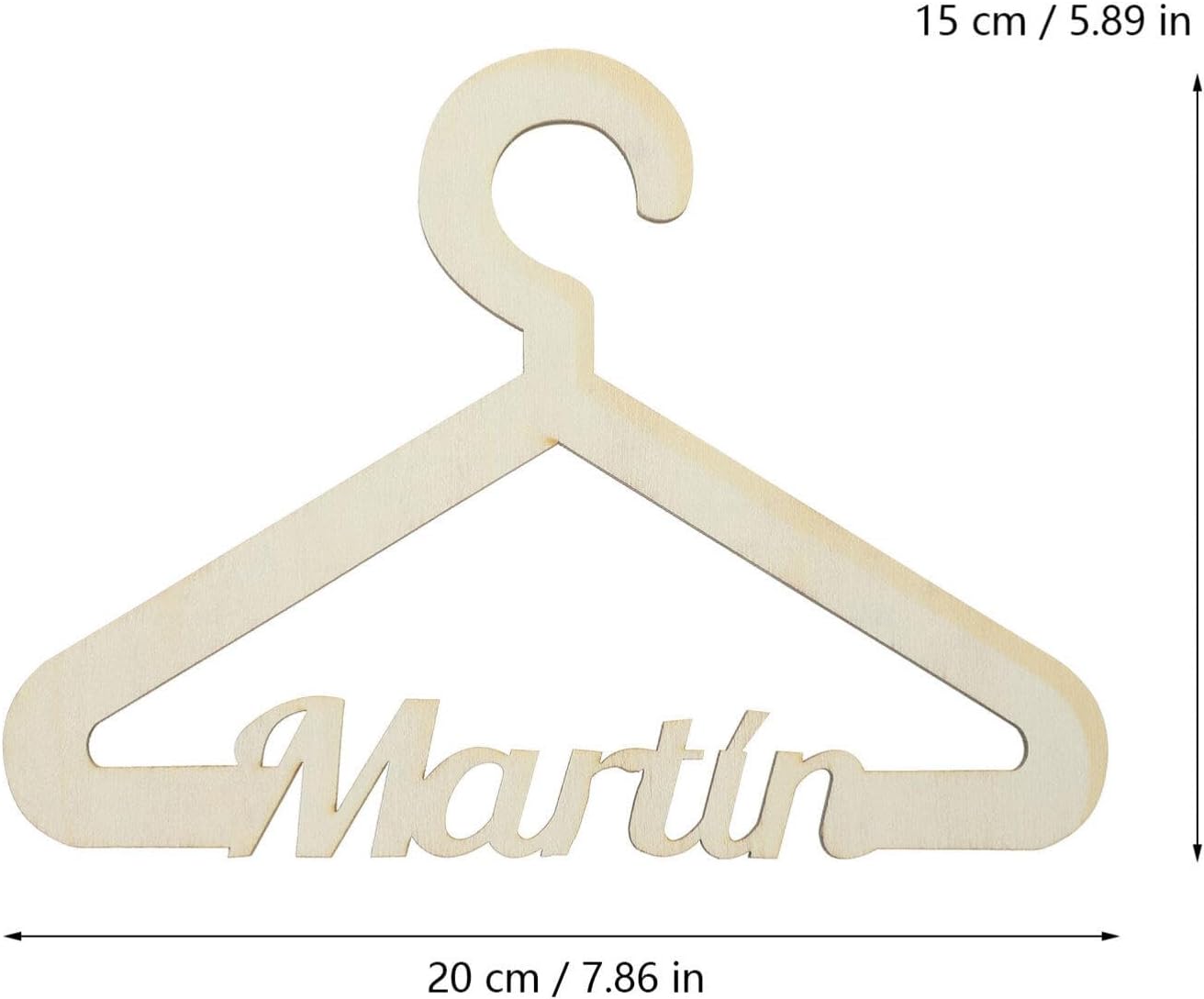 Didiseaon Perchas de madera antideslizantes para niños, 5 unidades, para guardería, armario, organizador de armario para bebés, perchas de madera
