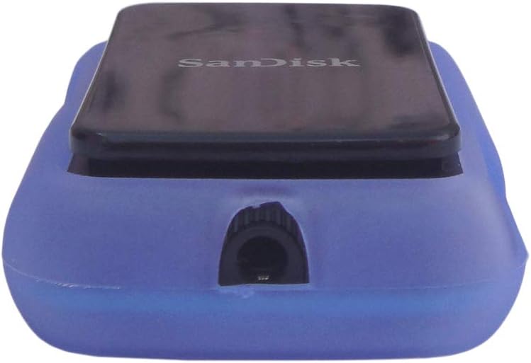 Funda protectora de TPU para Sandisk Clip Sport Go (SDMX30) MP3 Player 2019 Release (azul claro)