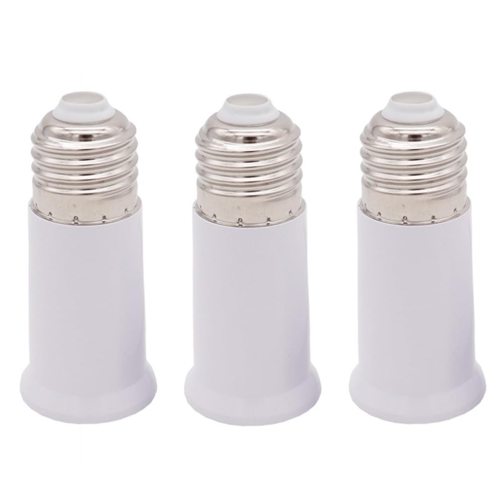 Extensor de enchufe E26, base media estándar E26 a E26, adaptador de enchufe de extensión de 3.15 pulgadas, extensión de enchufe de bombilla,