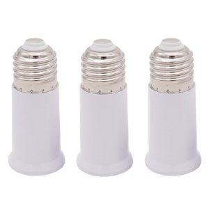 Extensor de enchufe E26, base media estándar E26 a E26, adaptador de enchufe de extensión de 3.15 pulgadas, extensión de enchufe de bombilla, Extensor de enchufe E26, base media estándar E26 a E26, adaptador de enchufe de extensión de 3.15 pulgadas, extensión de enchufe de bombilla,