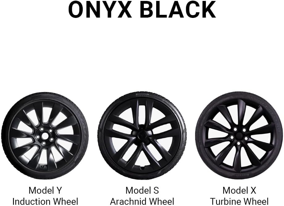 Onyx Negro Mate Onyx para Tesla Exact Match Wheel Kit de pintura de retoque (modelo 3 y ruedas Y UbertineUberturbine) – TouchUpdirect