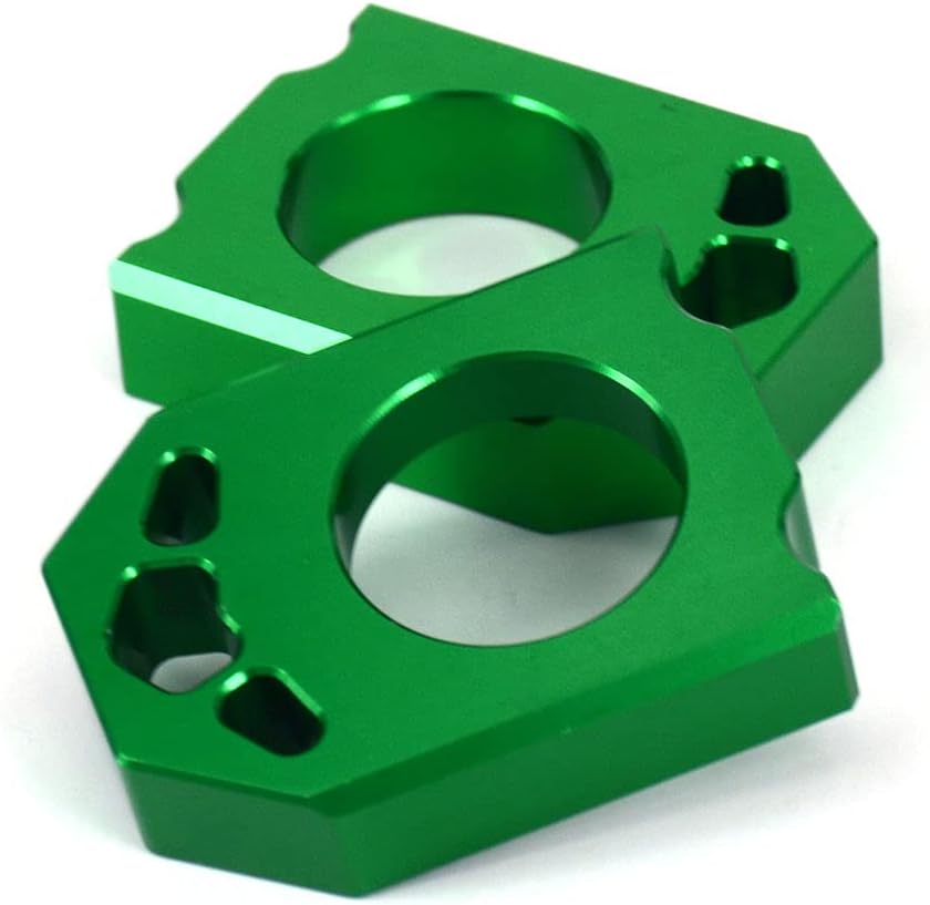 JFG RACING Ajustador de cadena de ejes traseros CNC para KX125 KX250 03-08 KX250F 04-16 KX450F 06-16 KLX450R 08-15