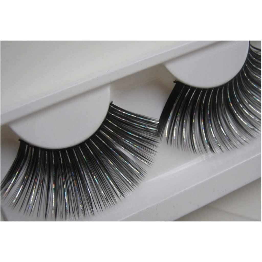 Pestañas Postizas False Eyelashes Shining Lashes Natural Volume Colorful Decorative Eyelashes Fluffy Wispy Faux Lashes Festival Styles Fake