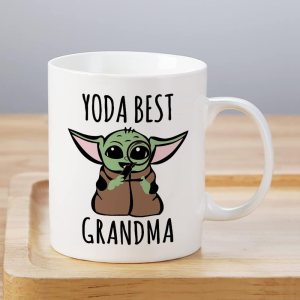 Baby Yoda Regalos para abuela, taza de café de 11 onzas para mujeres, Día de la Madre, cumpleaños, primera vez, regalo de Navidad, idea de regalo de Baby Yoda Regalos para abuela, taza de café de 11 onzas para mujeres, Día de la Madre, cumpleaños, primera vez, regalo de Navidad, idea de regalo de