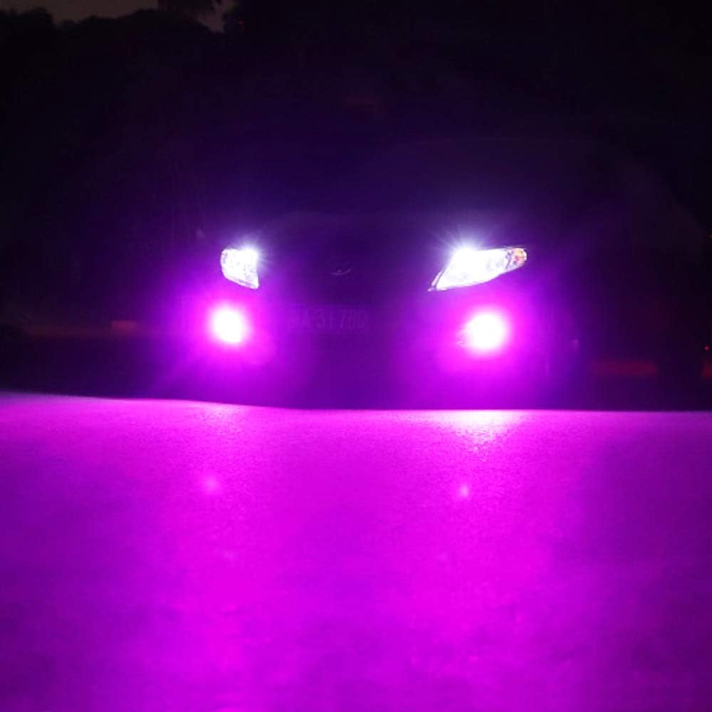 Teguangmei 2 unids rosa H8H11 LED niebla bombillas COB 7.5 W alta potencia Super brillante lámparas 6500 K conducción diurna luz DRL 12 V