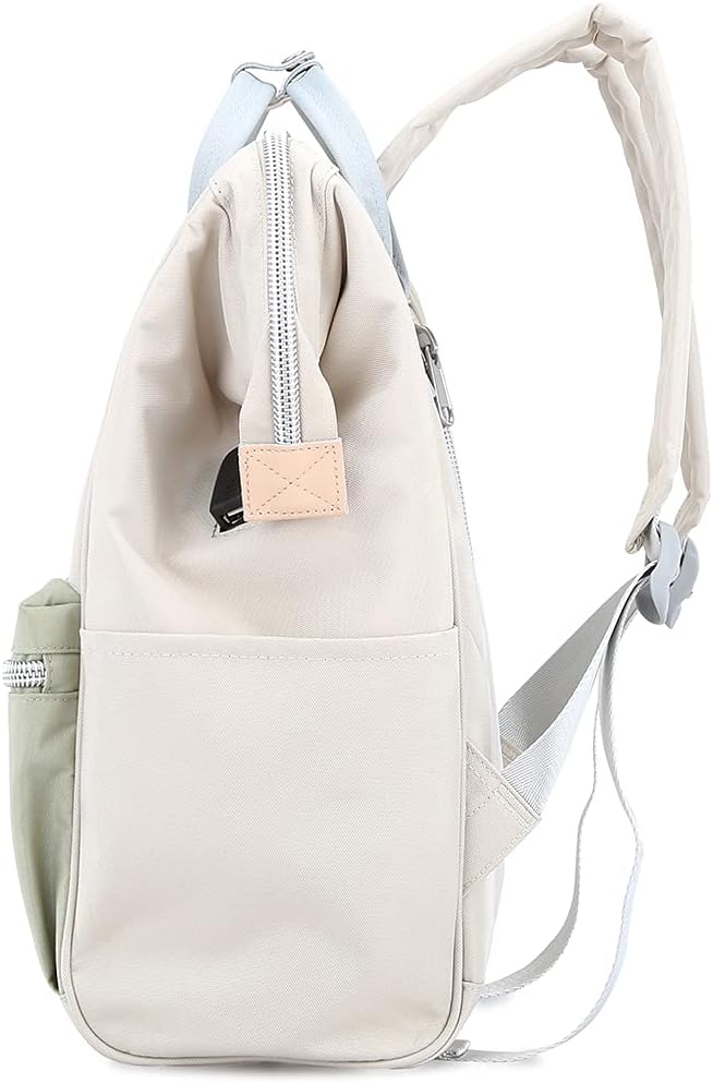 Himawari Mochila de viaje para laptop con puerto de carga USB, bolsa de pañales grande, bolsa de médico, mochila escolar para mujeres y hombres,