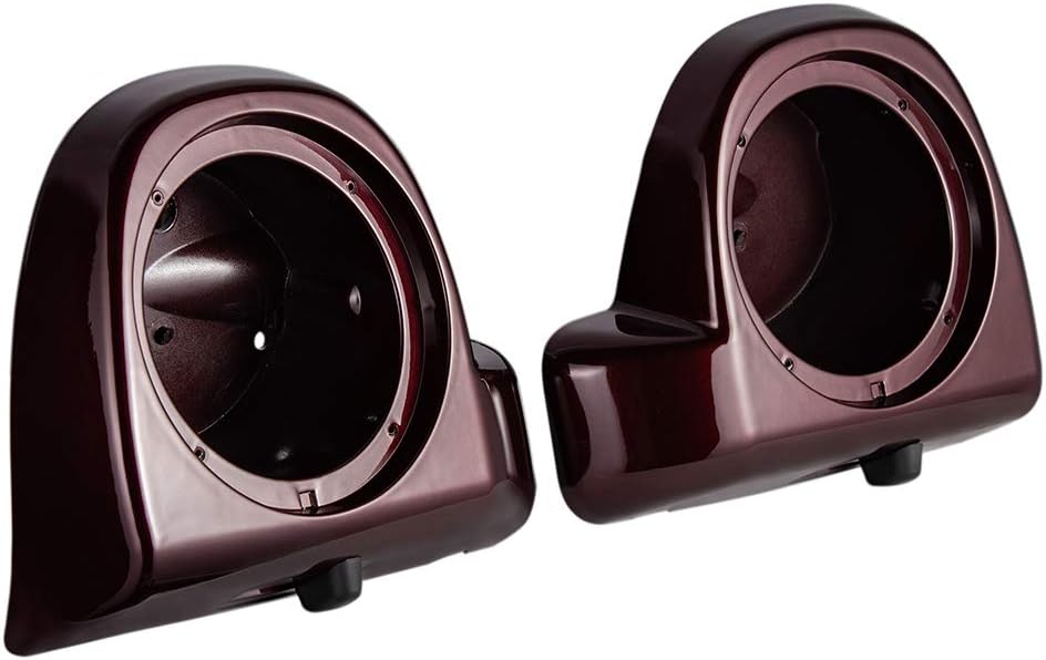 Moto Onfire Twisted Cherry – Cápsulas de altavoz de carenado inferior de 6.5 pulgadas para Harley Touring Road Glide Street Glide 2014 2015 2016