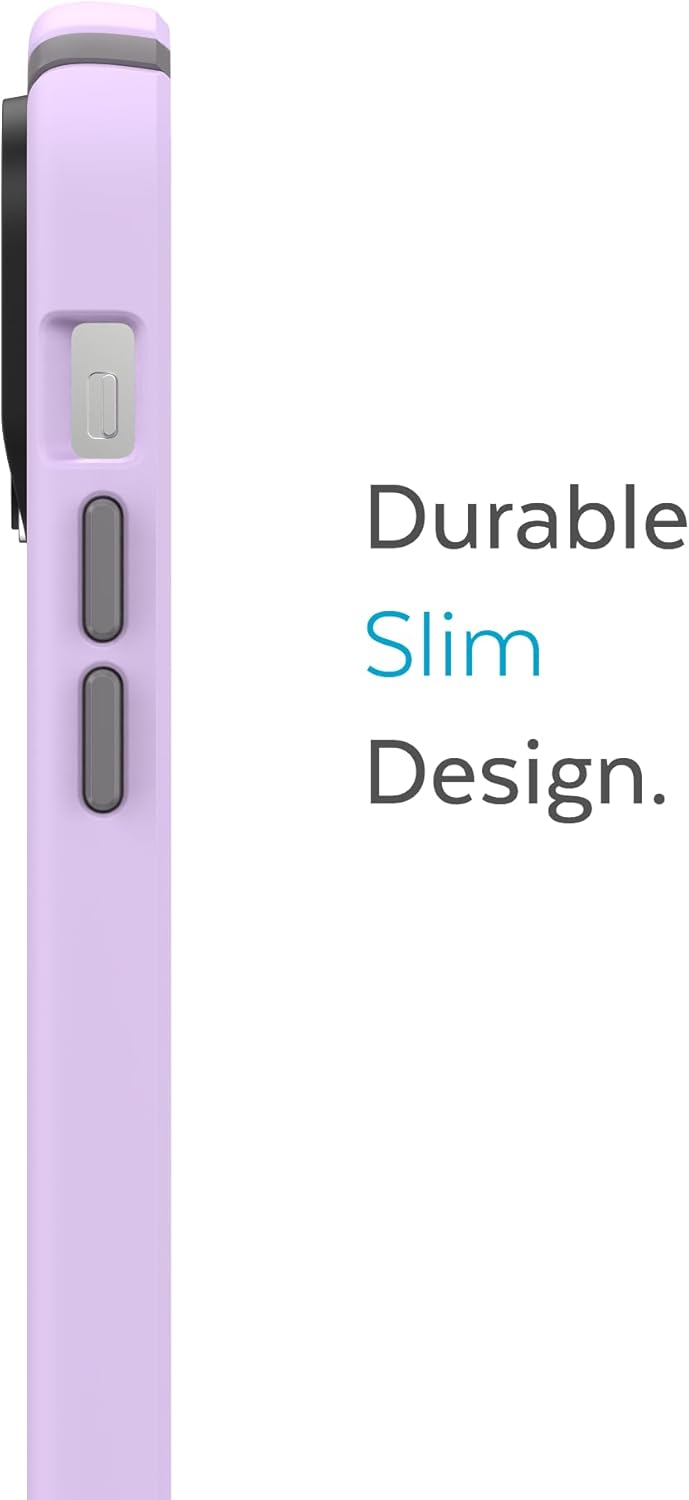Speck Funda para iPhone 14 Pro Max, protección contra caídas, resistente a los arañazos, diseñada para MagSafe Slim iPhone 14 Pro Max de 6.7