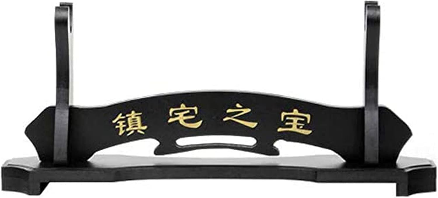 Samurai Sword Stand Holder Samurai Sword Rack Bracket for Japanese Katana Wakizashi – Black (Black 1Floor)