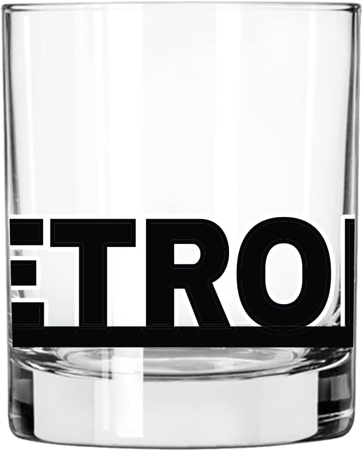 Toasted Tales – Vaso de whisky Detroit Skyline Cityscapes  Regalo para la gente de Detroit City  Vasos Old Fashioned Rocks Urban City  Regalo para