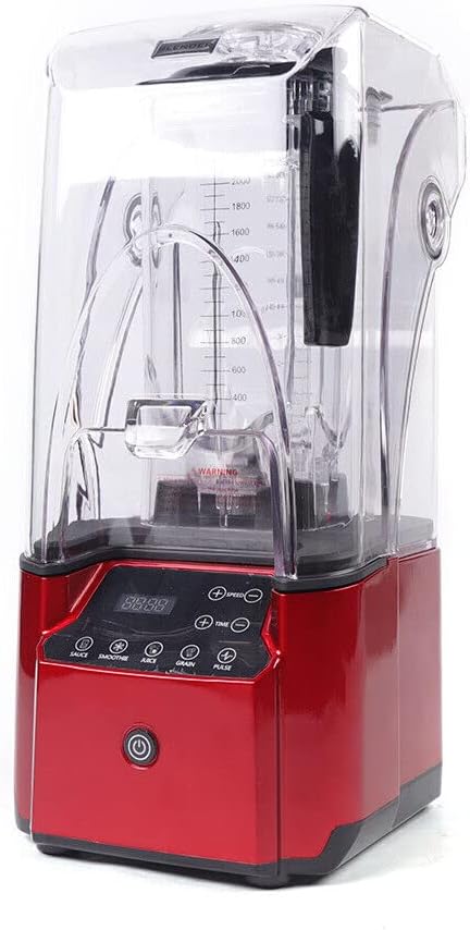 Licuadora profesional, licuadora de encimera, licuadora para cocina, máxima 2200 W, licuadora doméstica y comercial con temporizador, licuadora de