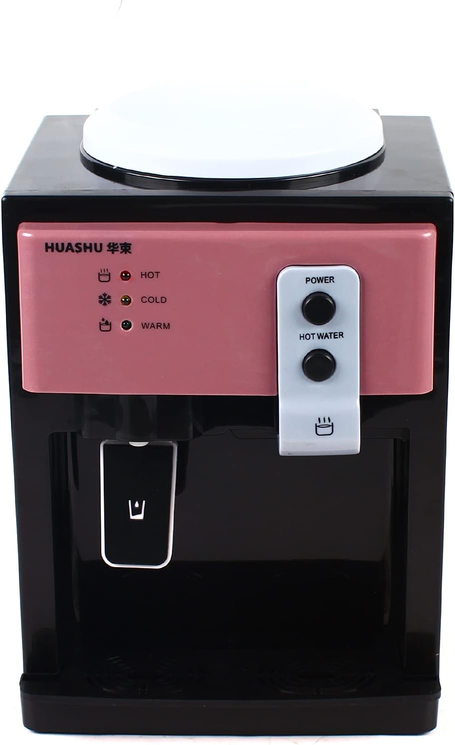 Dispensador de agua eléctrico para encimera de carga superior de 5 galones, enfriador de agua fría y caliente en casa, máquina de beber 110 V (oro