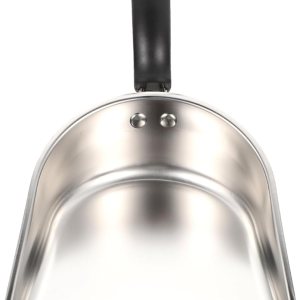 Cuchara de metal para alimentos, pala de acero inoxidable, pala de hielo con parte inferior plana, pala de metal para servir harina, pala resistente Cuchara de metal para alimentos, pala de acero inoxidable, pala de hielo con parte inferior plana, pala de metal para servir harina, pala resistente