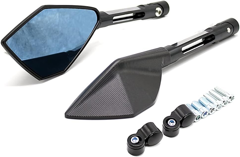 Motorcycle Rear View Mirror CNC Aluminum Blue Anti-Glare Side Retrovisor Mirrors for Kawasaki for VERSYS 1000 2012-2021 Mirrors