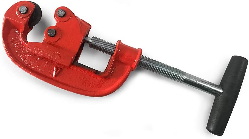 QWORK Cortador de tubos resistente, cortador de tubos de acero de 18 pulgadas a 2 pulgadas