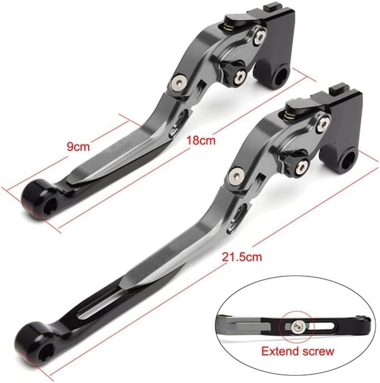 DOUKI Para Yamaha FZ25 FZ 25 FZ-25 2017-2023 Empuñaduras de motocicleta Manillar CNC Aluminio Ajustable Palancas de embrague de freno Palanca (Color