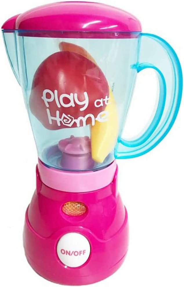 RBN Play at Home First Kitchen Appliances Toy – Juego de cocina gourmet para niños con luces y sonidos (licuadora de jugo), color rosa