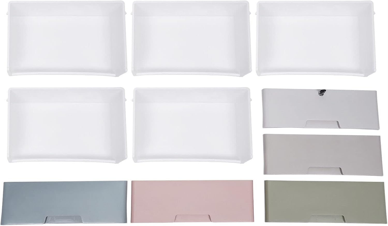 Cajones de plástico de 5 capas para tocador, armario de almacenamiento de bebé, armario para niños, organizador de ropa colorida de 5 cajones,