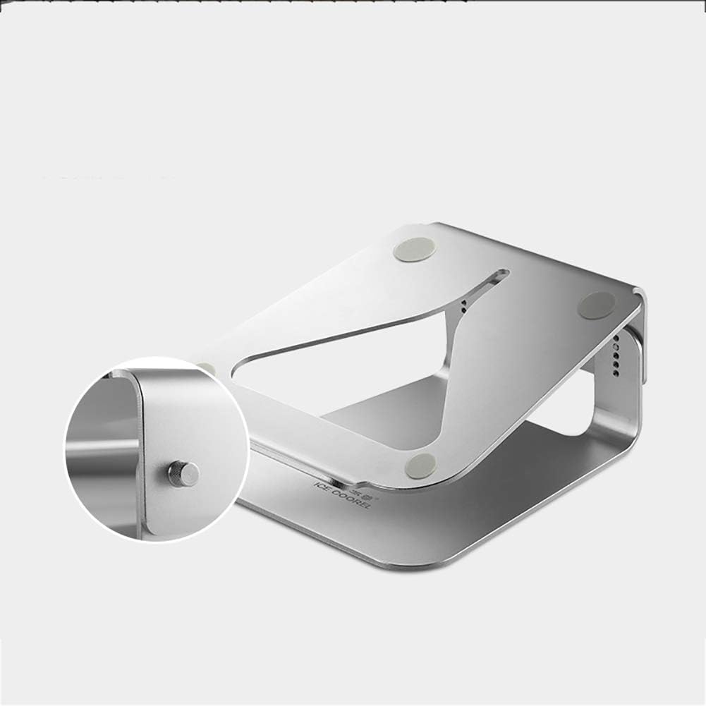 Soporte para computadora portátil Aleación de aluminio Base giratoria de 360 Diseño colgante Mejor disipación de calor, múltiples engranajes se