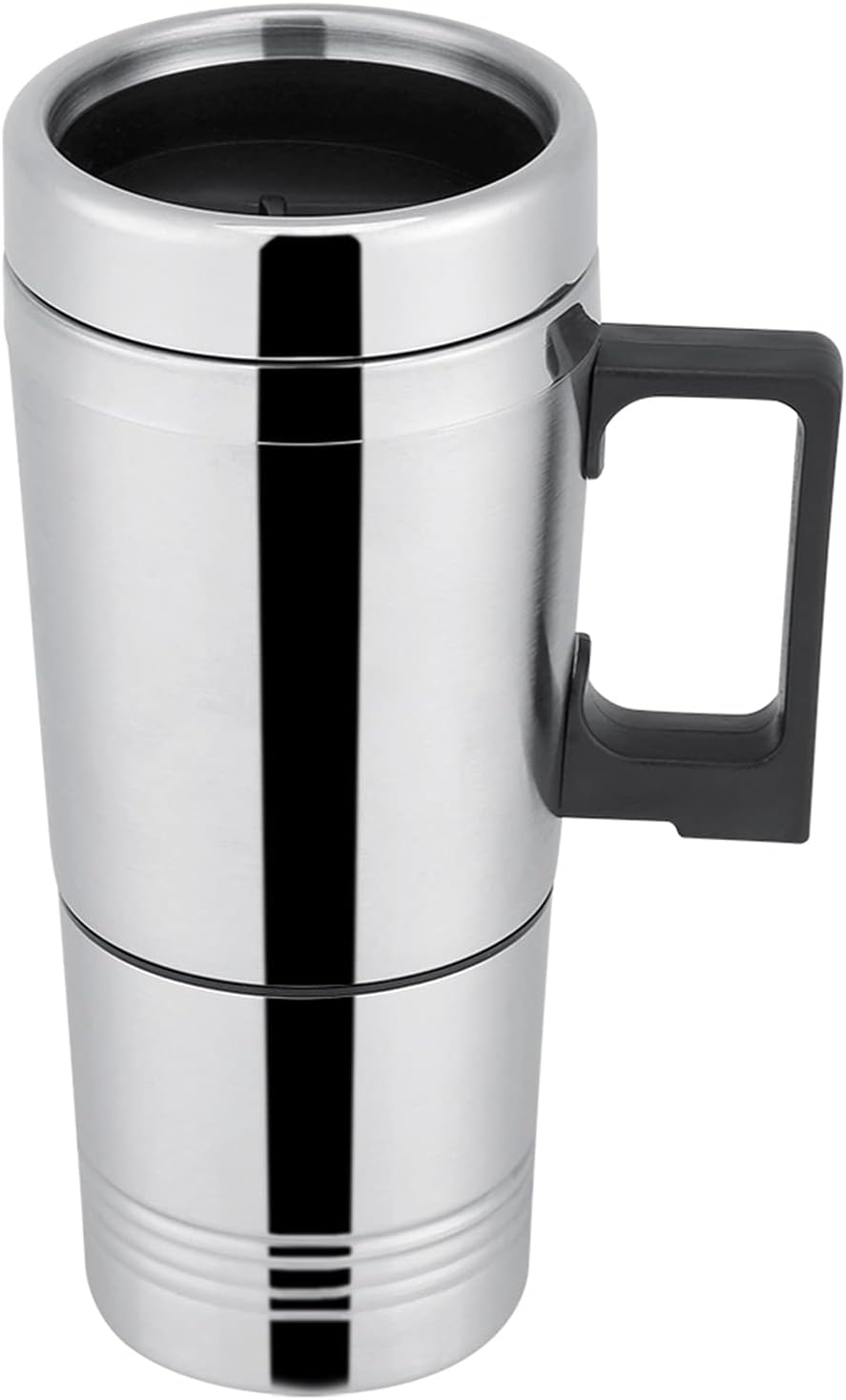 Taza de calefacción eléctrica para automóvil, 12 V24 V, 10.1 fl oz, taza eléctrica para café, té, agua, botella de bebida (24 V)