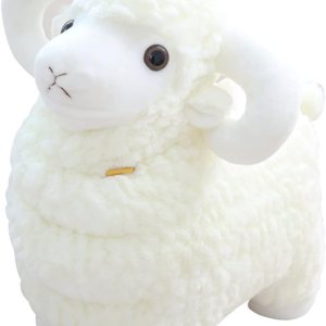 Animal de peluche de oveja de 15 pulgadas, peluche de oveja blanca suave y esponjoso, lindo regalo de peluche de animales de granja, juguete de Animal de peluche de oveja de 15 pulgadas, peluche de oveja blanca suave y esponjoso, lindo regalo de peluche de animales de granja, juguete de